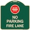 Signmission Do Not Enter No Parking Fire Lane W/ Graphic Heavy-Gauge Aluminum Sign, 18" x 18", G-1818-24149 A-DES-G-1818-24149 - alternate 1